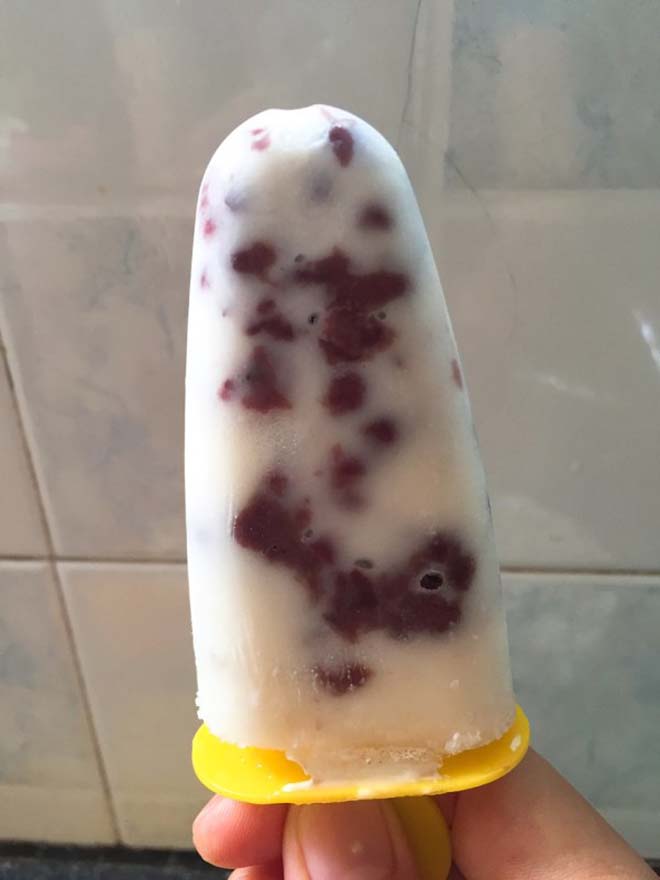 西米牛奶蜜豆冰棒