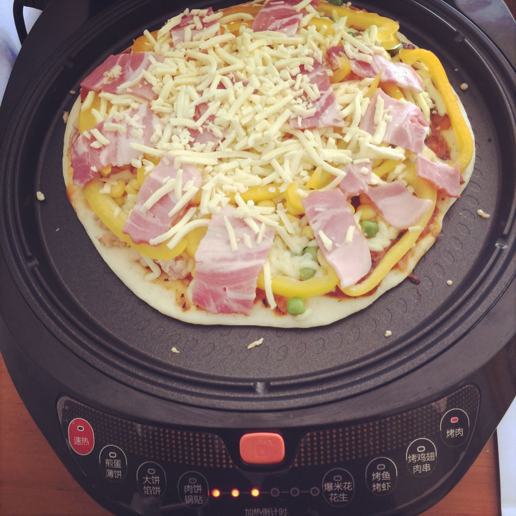 电饼铛版薄饼披萨