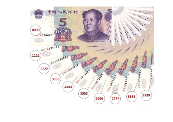 第五套豹子号人民币