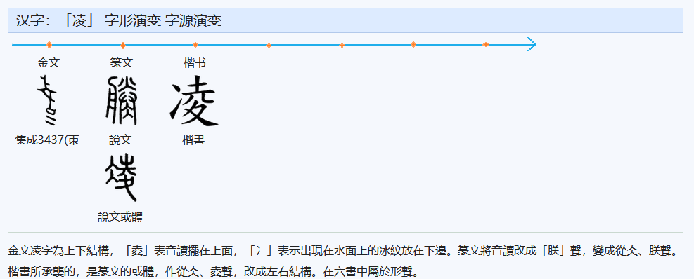 凌（汉语汉字）_百度百科