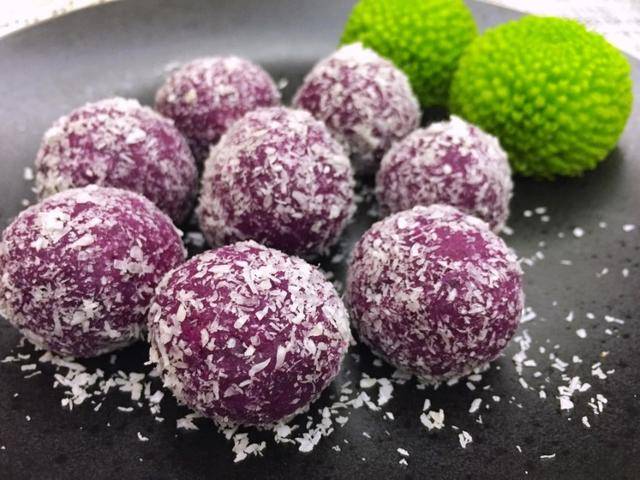 奶酪紫薯球——紫薯仔