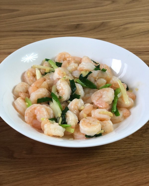 姜葱炒虾仁