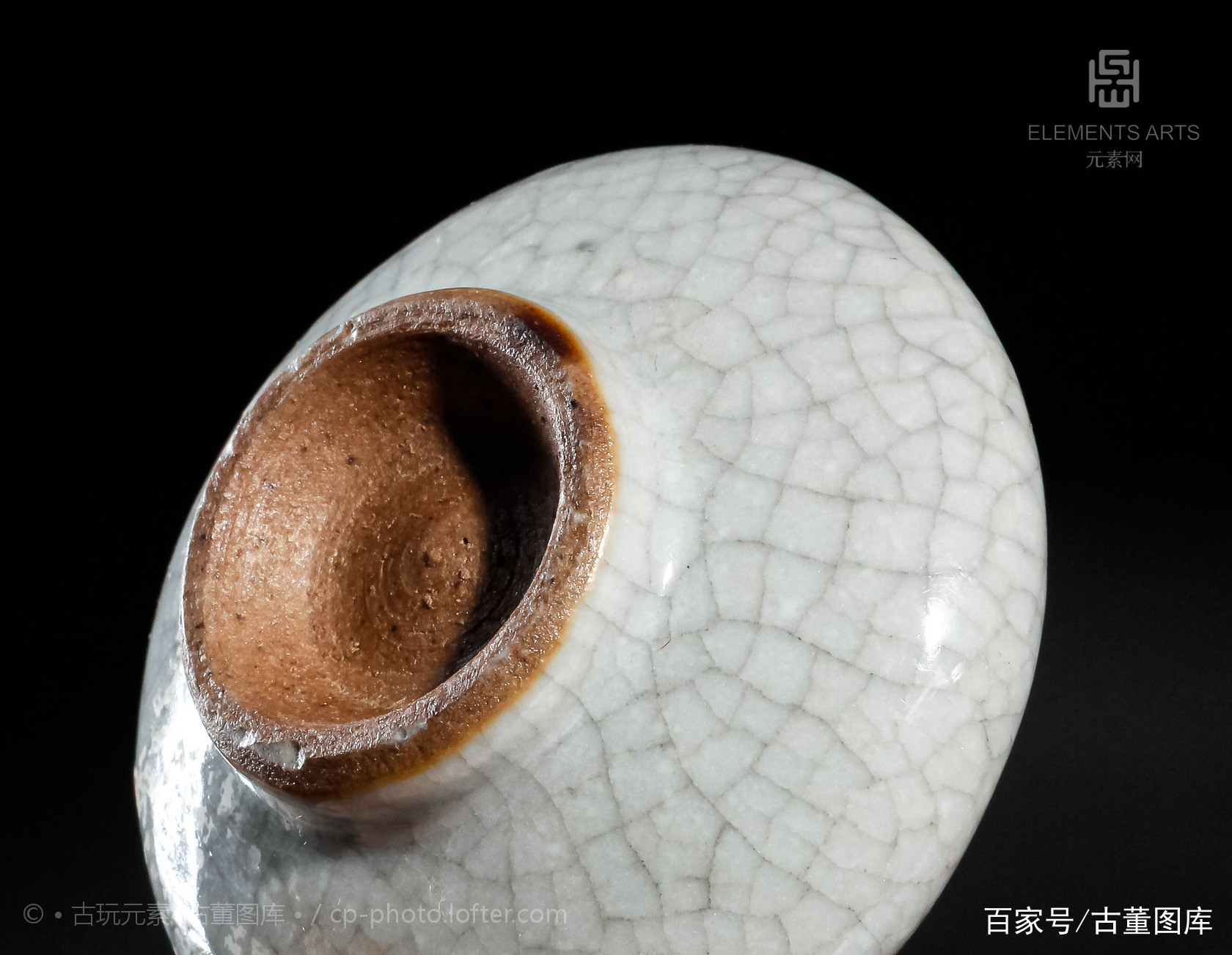清中晚期哥釉水盂_百科TA说
