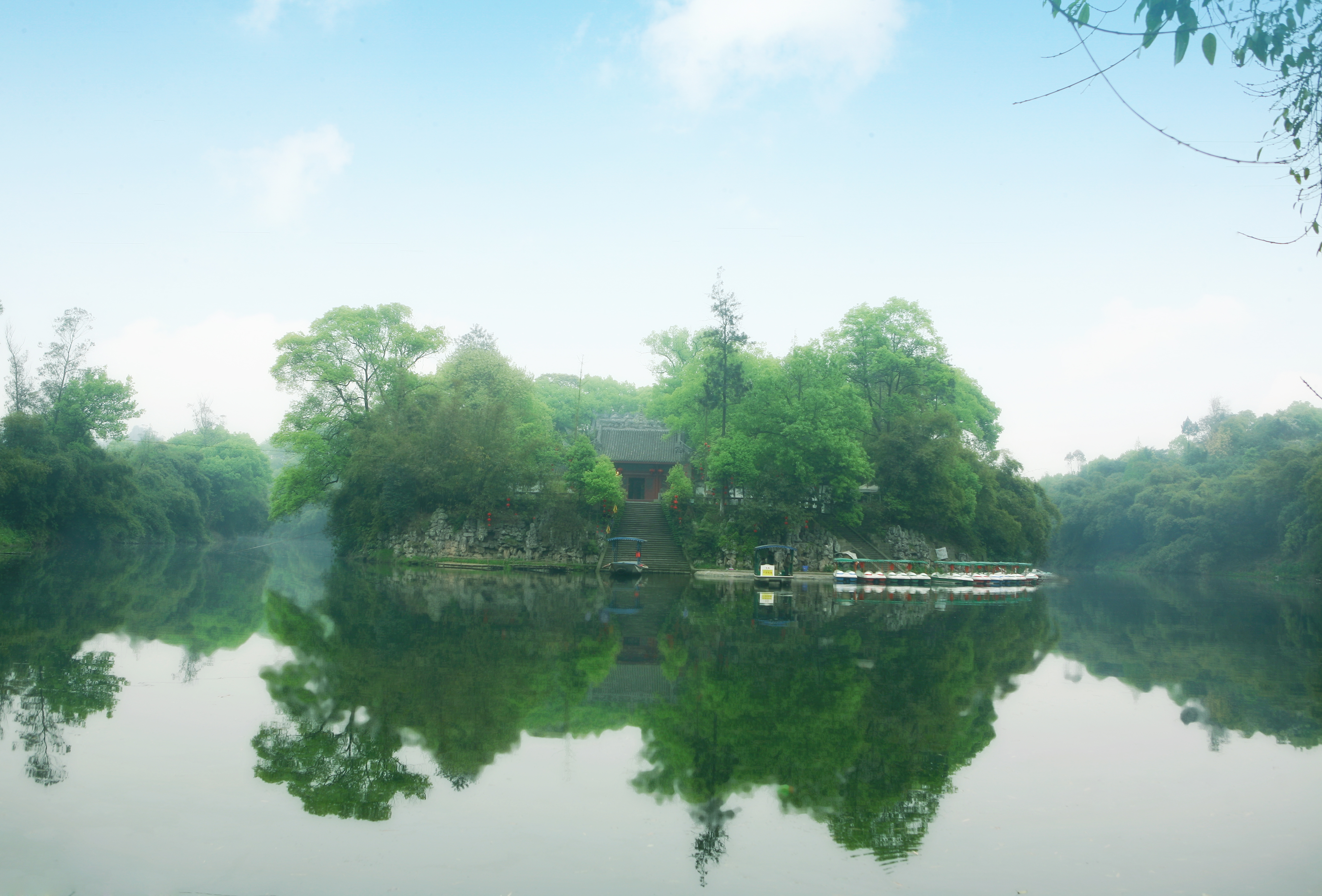 龙溪河龙马潭公园段