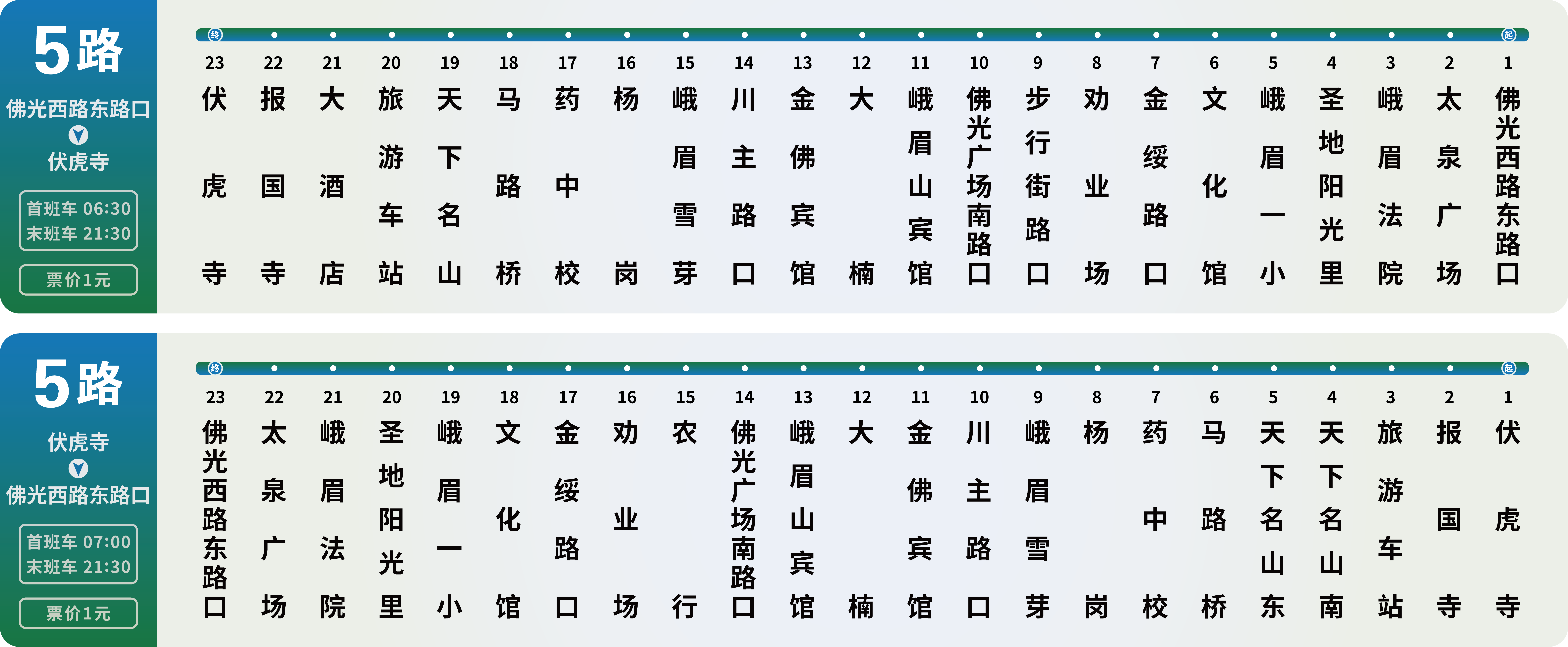 峨眉山公交线路