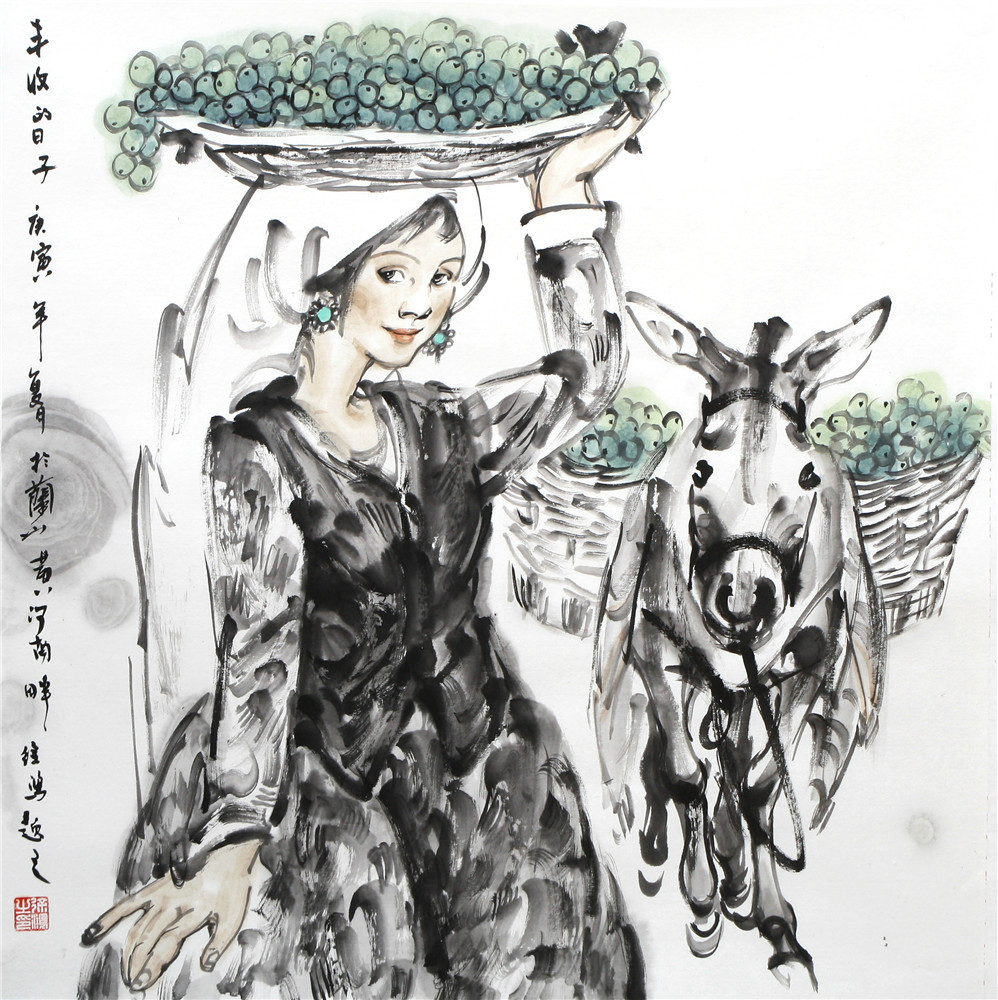 擅长水墨人物及工笔人物与花鸟,师承中国著名画家李宝峰先生