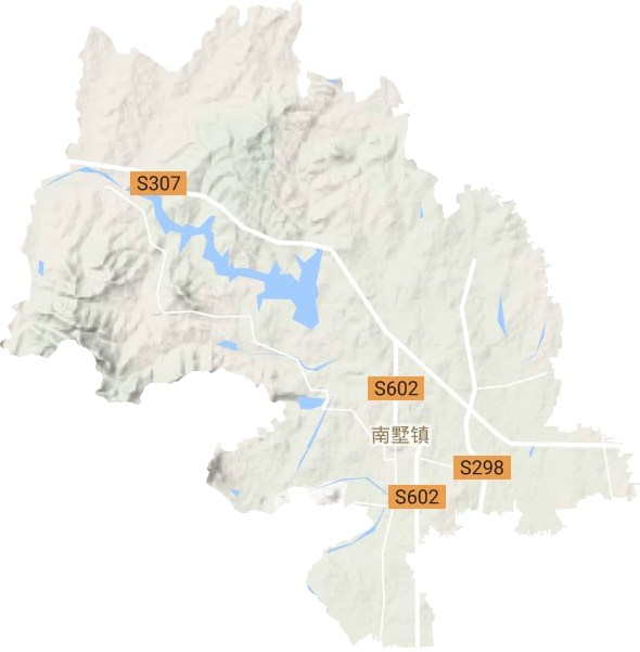 <p>南墅镇地形图