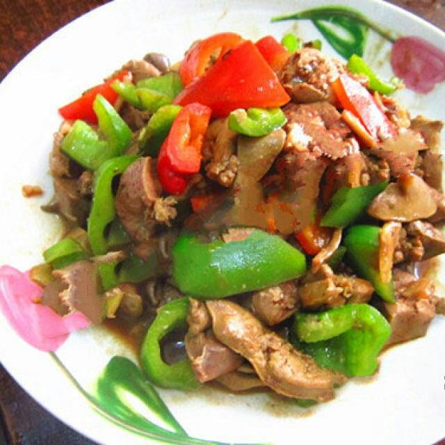青椒炒鸡肝
