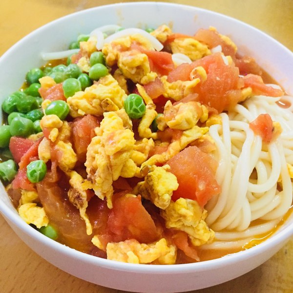 鸡蛋西红柿打卤面