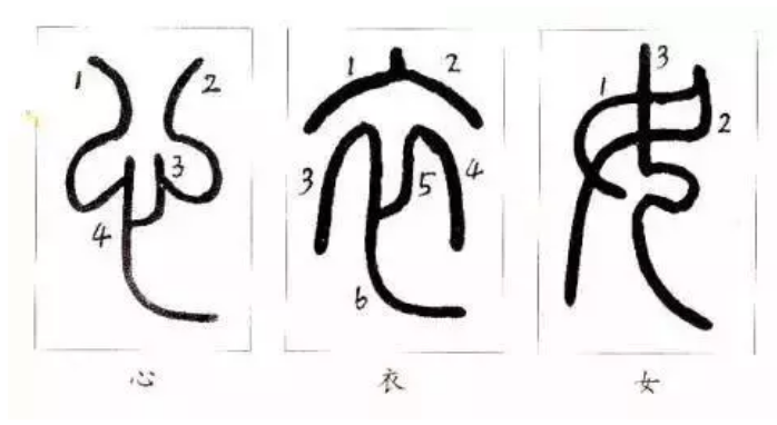 小篆书法入门教程，篆书入门基本笔画及单字训练技巧_百科TA说