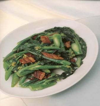 大地鱼炒芥兰