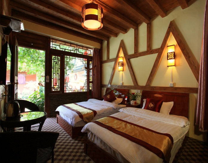 古色古香,是张家界装修最为豪华的客栈,客栈客房设计独特,前台接待