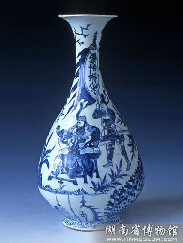 元青花人物故事玉壶春瓶_百度百科