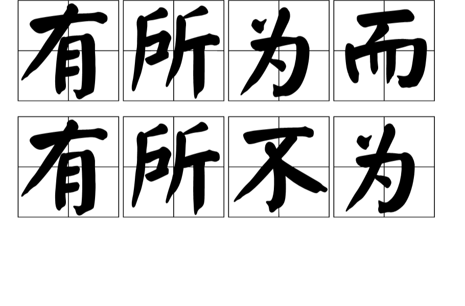 有所为而有所不为