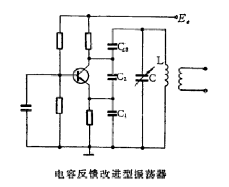 又称为电容反馈改进型振荡器,它是一种电容三点式振荡器的改进型线路
