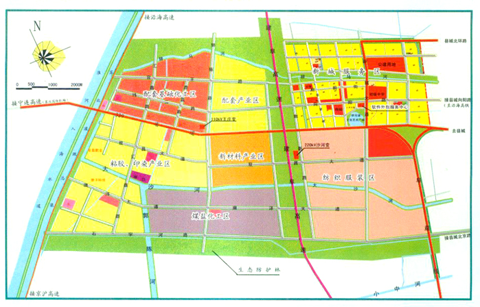 位于阜宁县城西郊,规划总面积52平方公里,其中新城核心区2平方公里