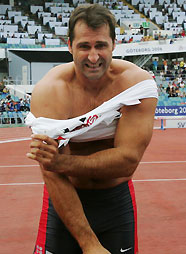  p>拉尔斯·里德尔,德国铁饼名将,里德尔曾排名世界第三位,他的个人最