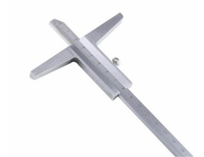 或孔的深度,梯形工件的梯层高度,长度等尺寸,平常被简称为"深度尺"