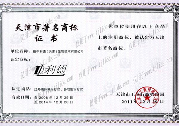 中国驰名商标