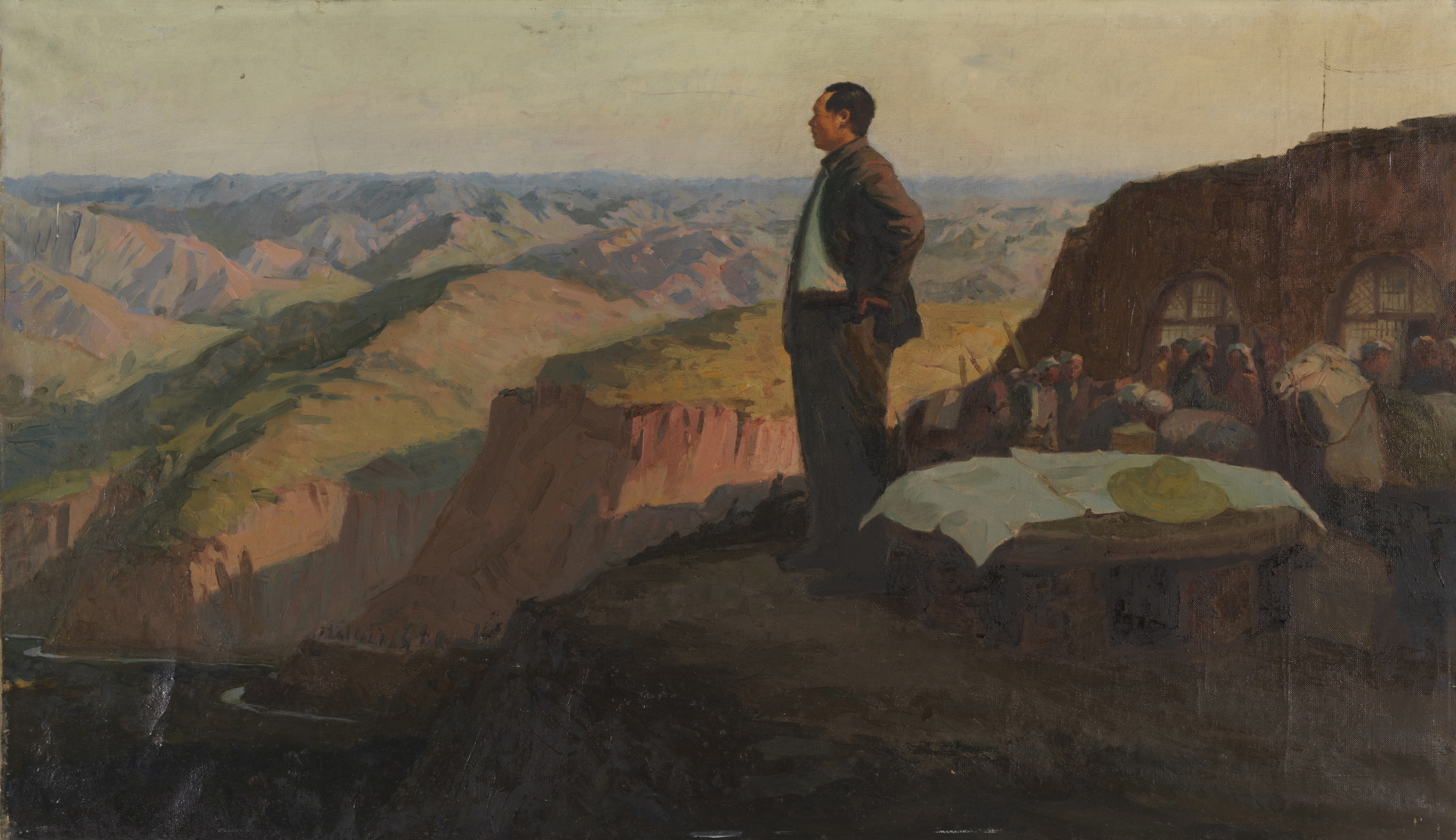  p>《转战陕北》是王式廓创作的油画. /p>