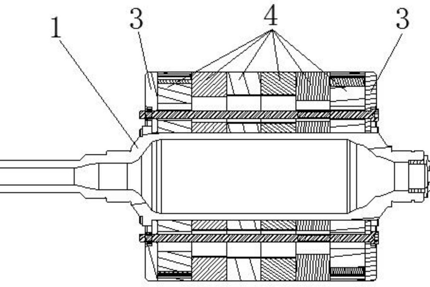 一种电机转子总成结构