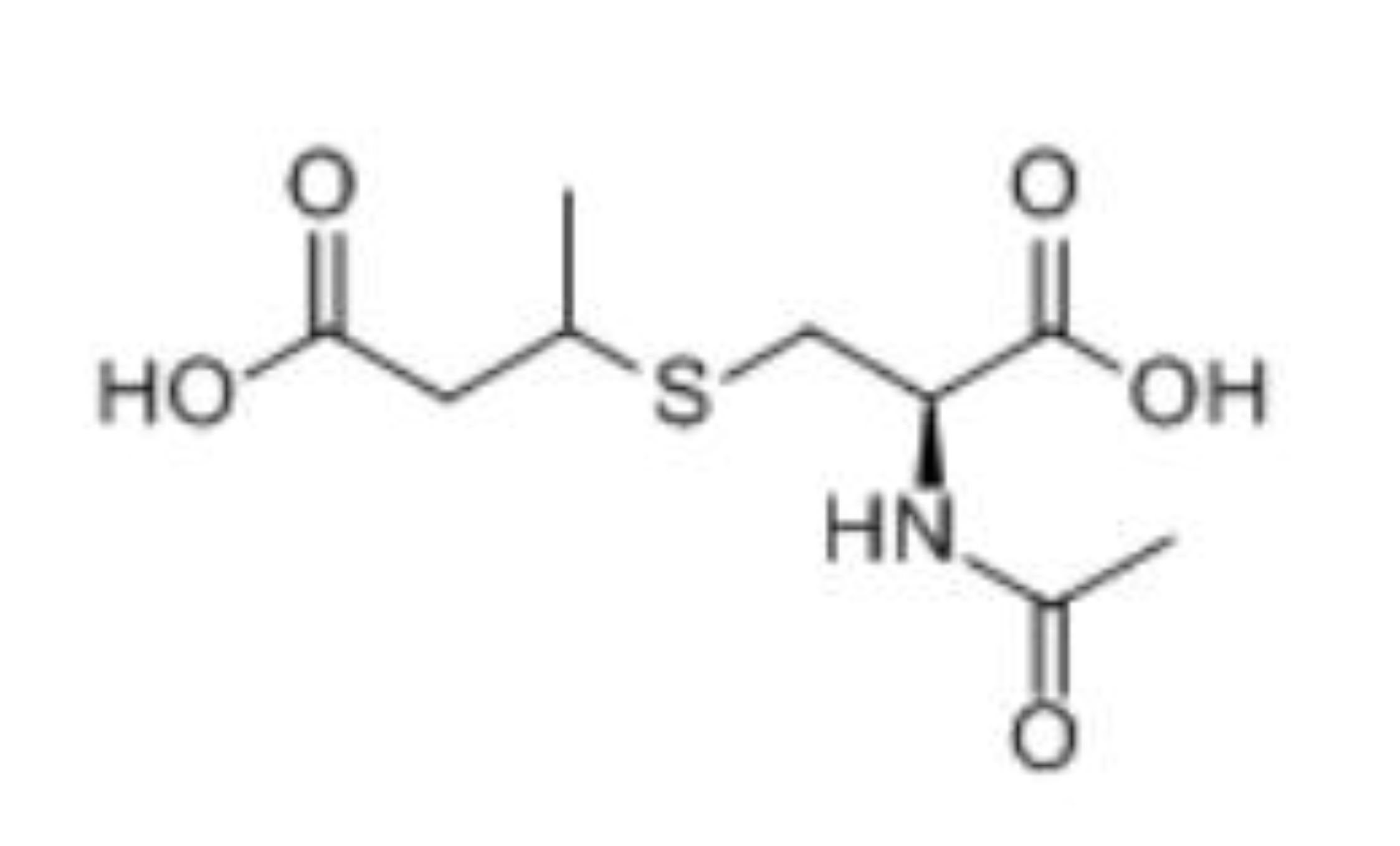 n-乙酰-s-(3-羧基-2-丙基)-l-2-氨基-3-巯基丙酸