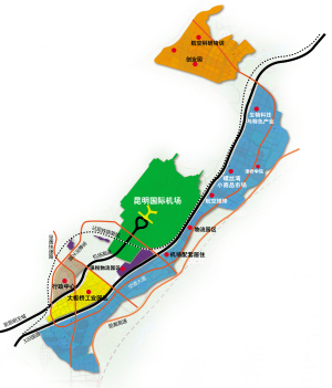 昆明空港经济区,位于云南省昆明市官渡区