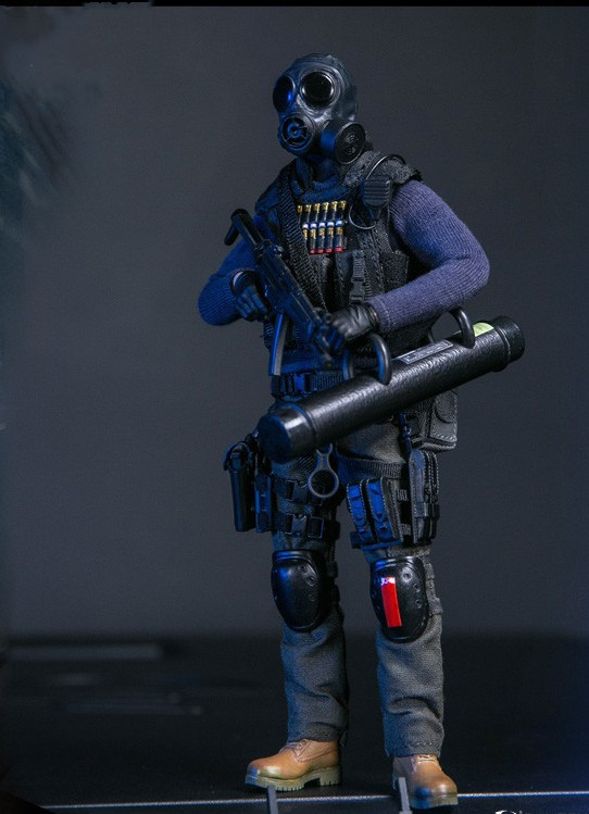 damtoys pes008 1/12口袋精英系列:香港飞虎队sdu - 特别任务连 (阿森