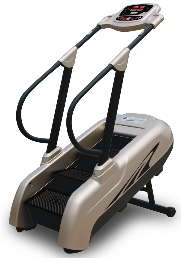 登山机也叫阶梯机和台阶器,该产品属室内有氧健身的一种体育锻炼器材