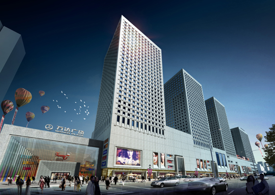  p>万达广场坐落于宜昌市伍家岗区,是一座极具特色的滨江万达广场