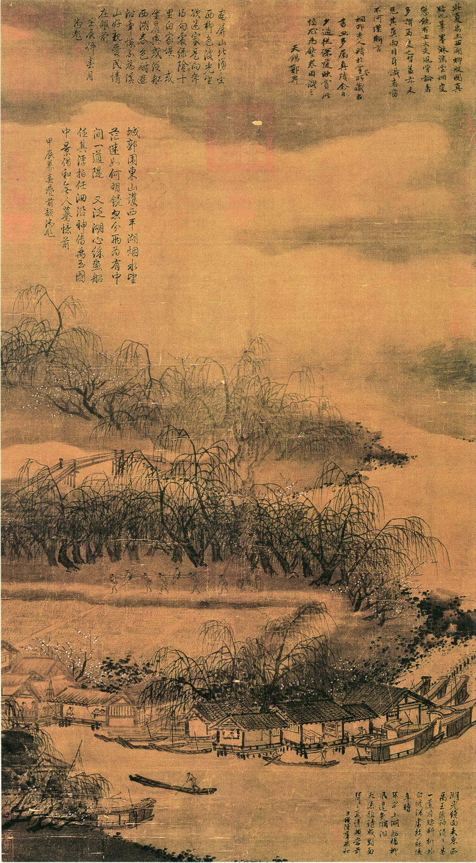 宋夏珪西湖柳艇图