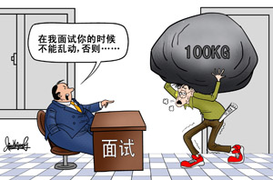  p>压力面试(stress interview)是指有意制造紧张,以了解求职者将如何