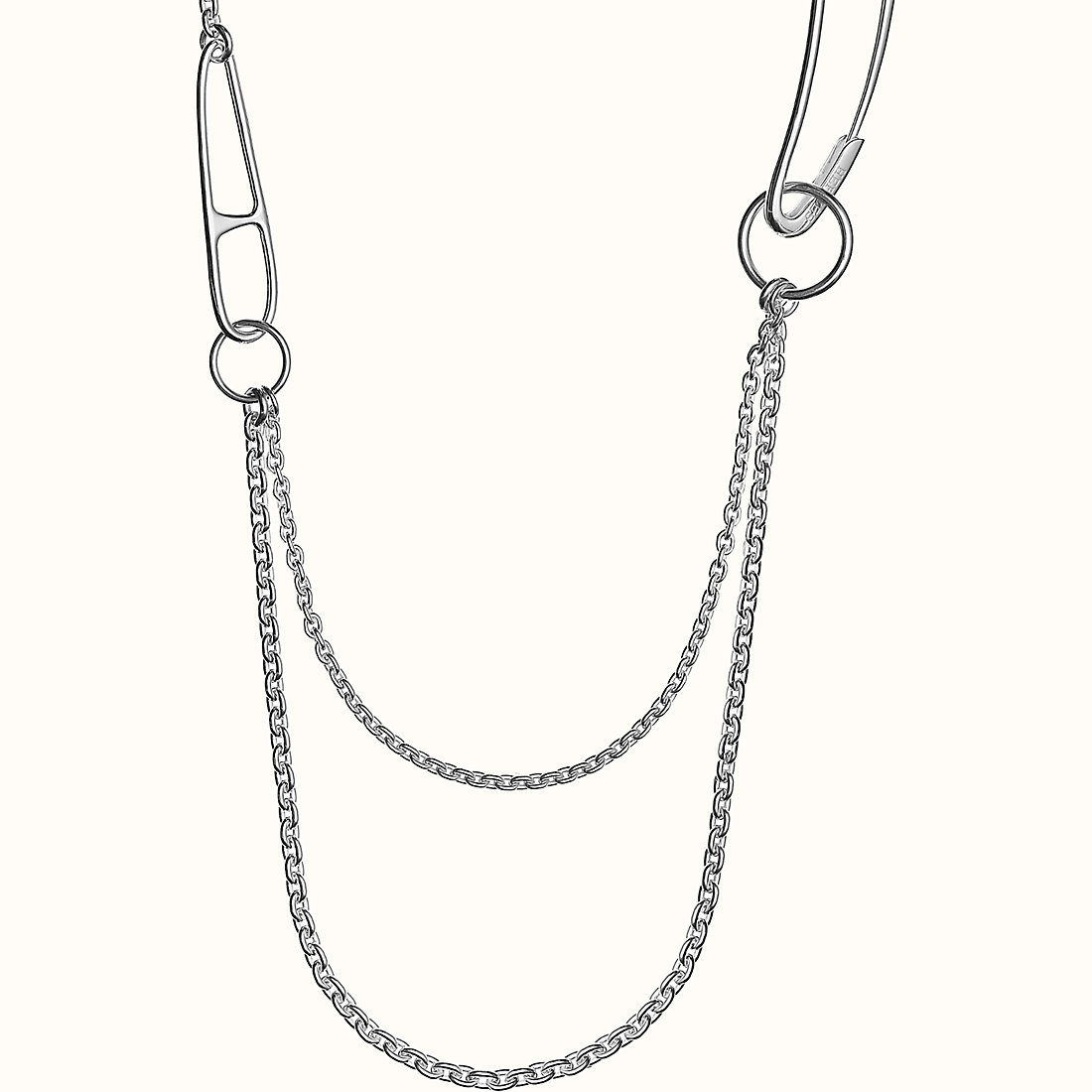 chaine dancre punk双圈项链