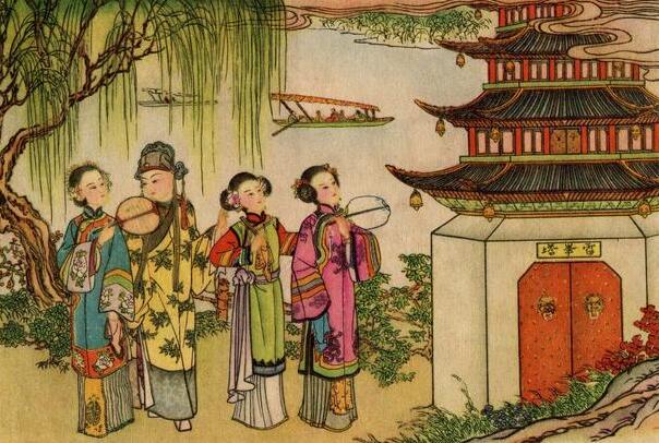 一组精美的《白蛇传》年画，出自天津杨柳青画社_百科TA说