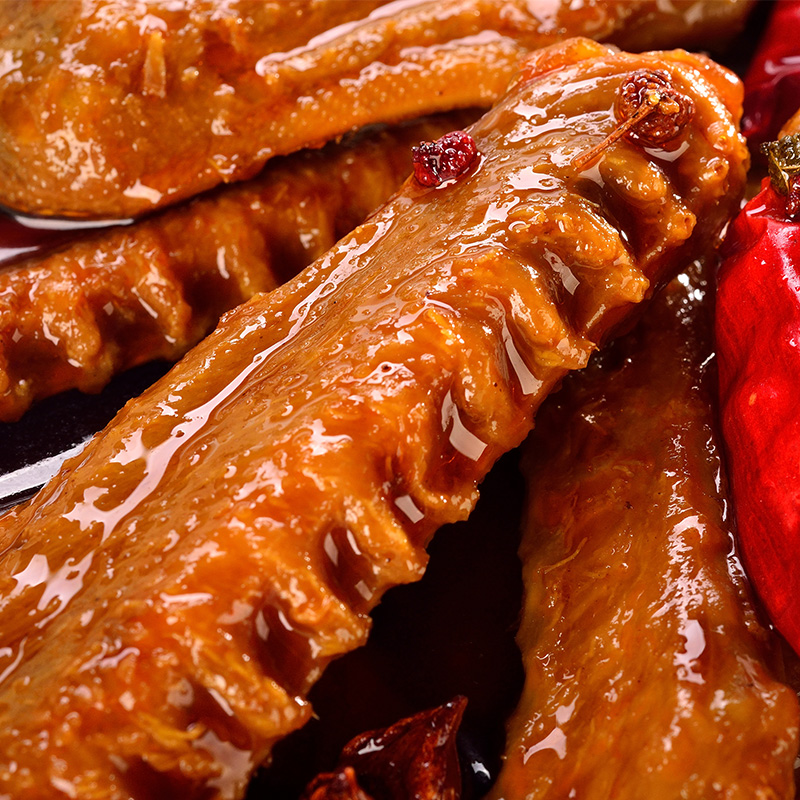 香辣卤鸭翅