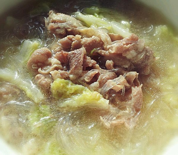 白菜粉丝羊肉汤