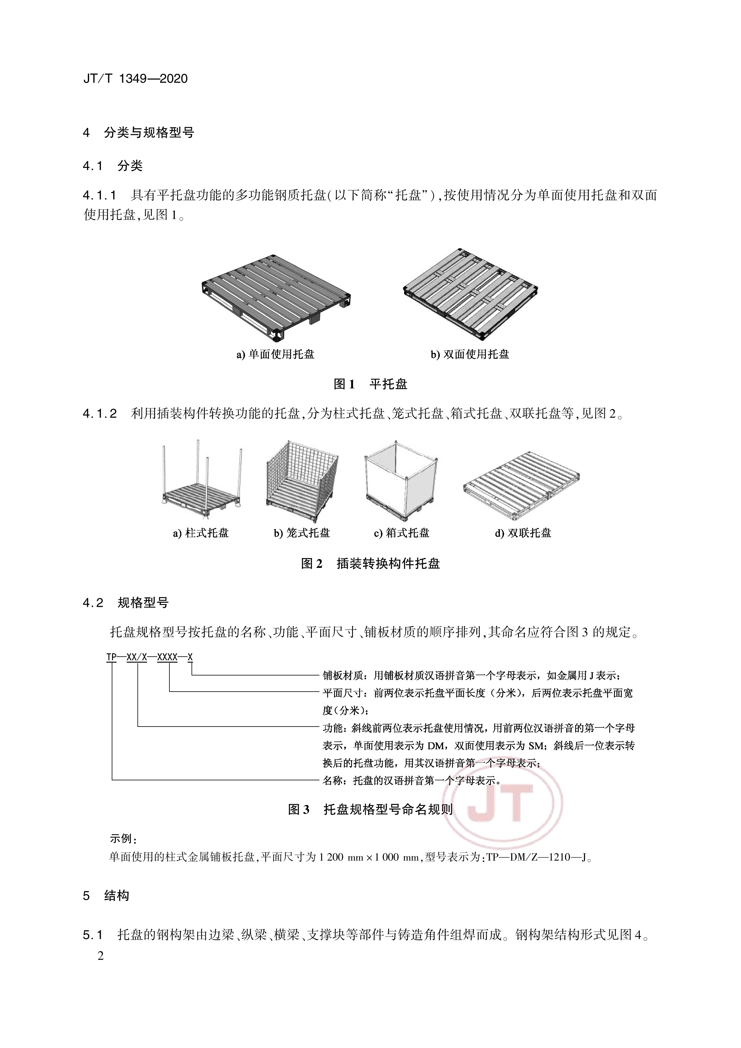 多功能钢质托盘技术要求