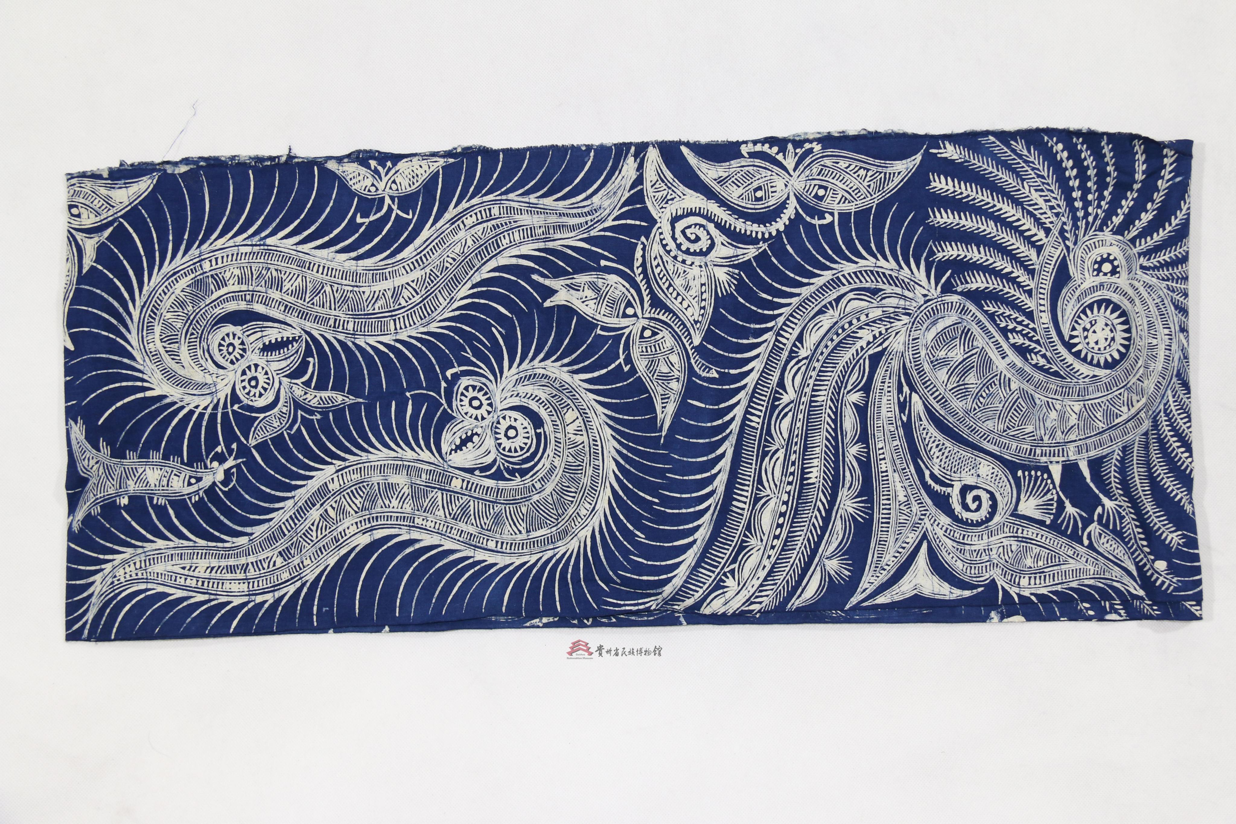 当代榕江苗族蜡染龙纹头帕