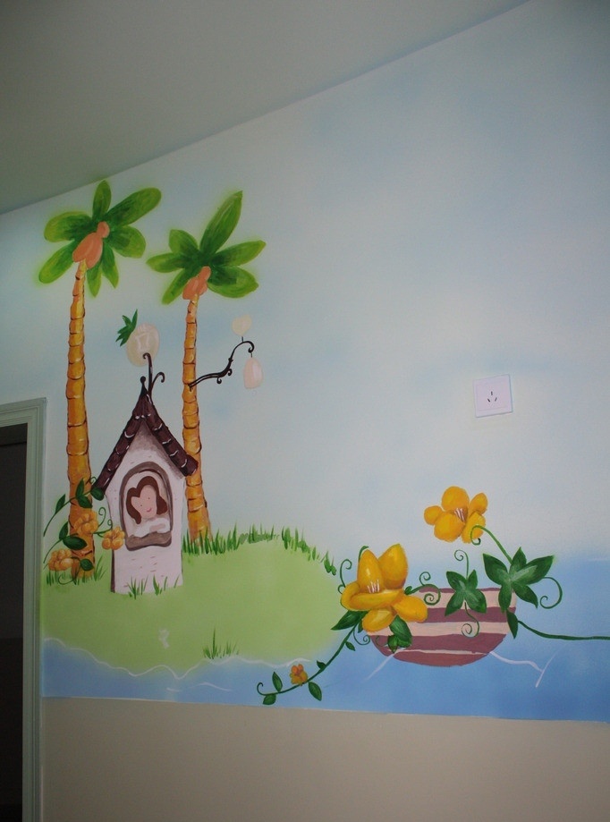 手绘墙专用颜料,是一种专门用于在室内装修墙面制作装饰图案,墙画以及