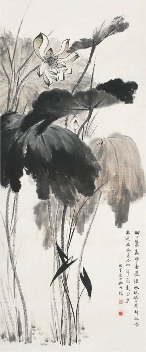 张大千荷花图_百度百科