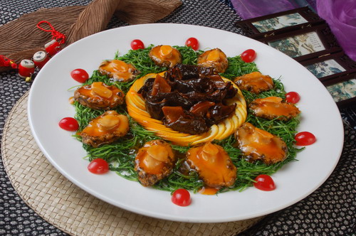 海参炒鲍鱼