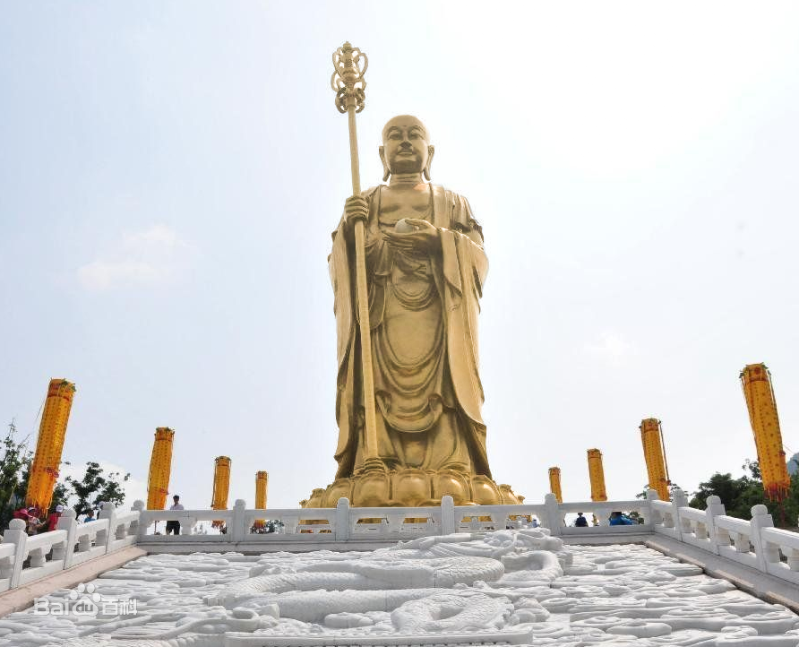 九华山九十九米高地藏菩萨露天铜佛像