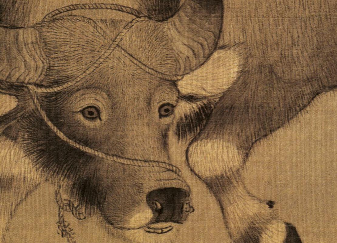 阳阳说画｜宋，李迪《风雨牧归图》_百科TA说