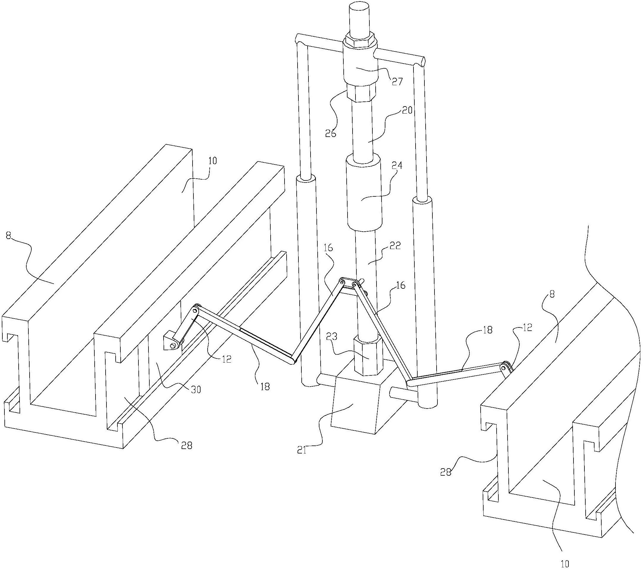 一种隧道钢拱架放置装置