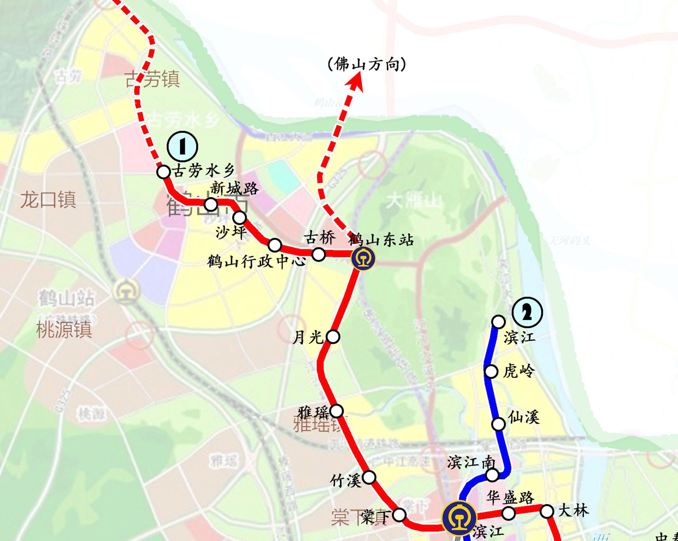  p>鹤山东站,是广佛江珠城轨线上一个拟设站点,位于广东省江门市 a