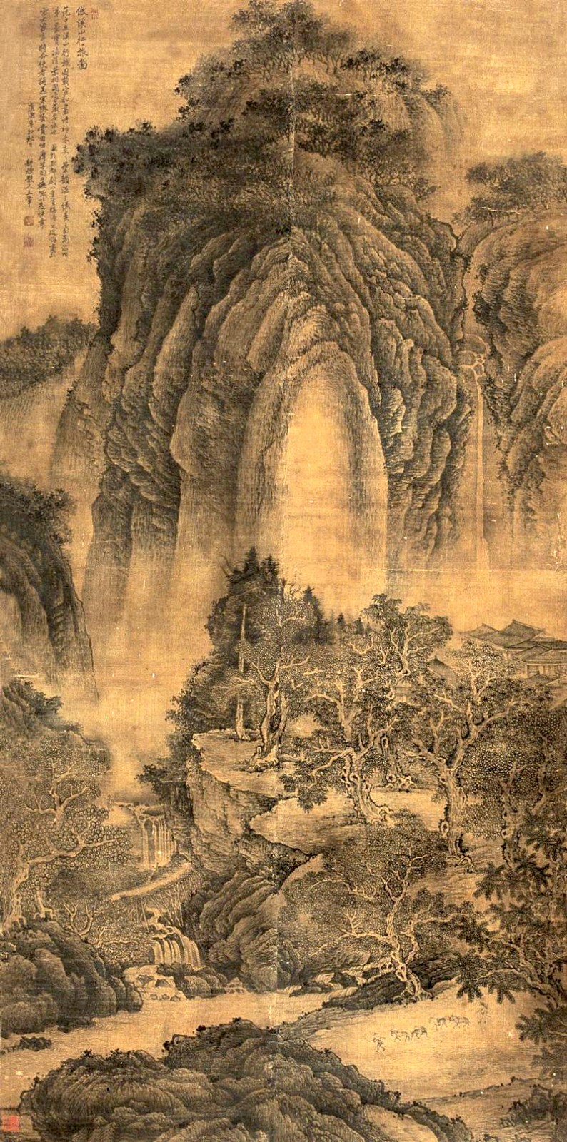 千年前的百大人物之范宽享誉世界，山水画峰密浑厚，势壮雄强_百科TA说