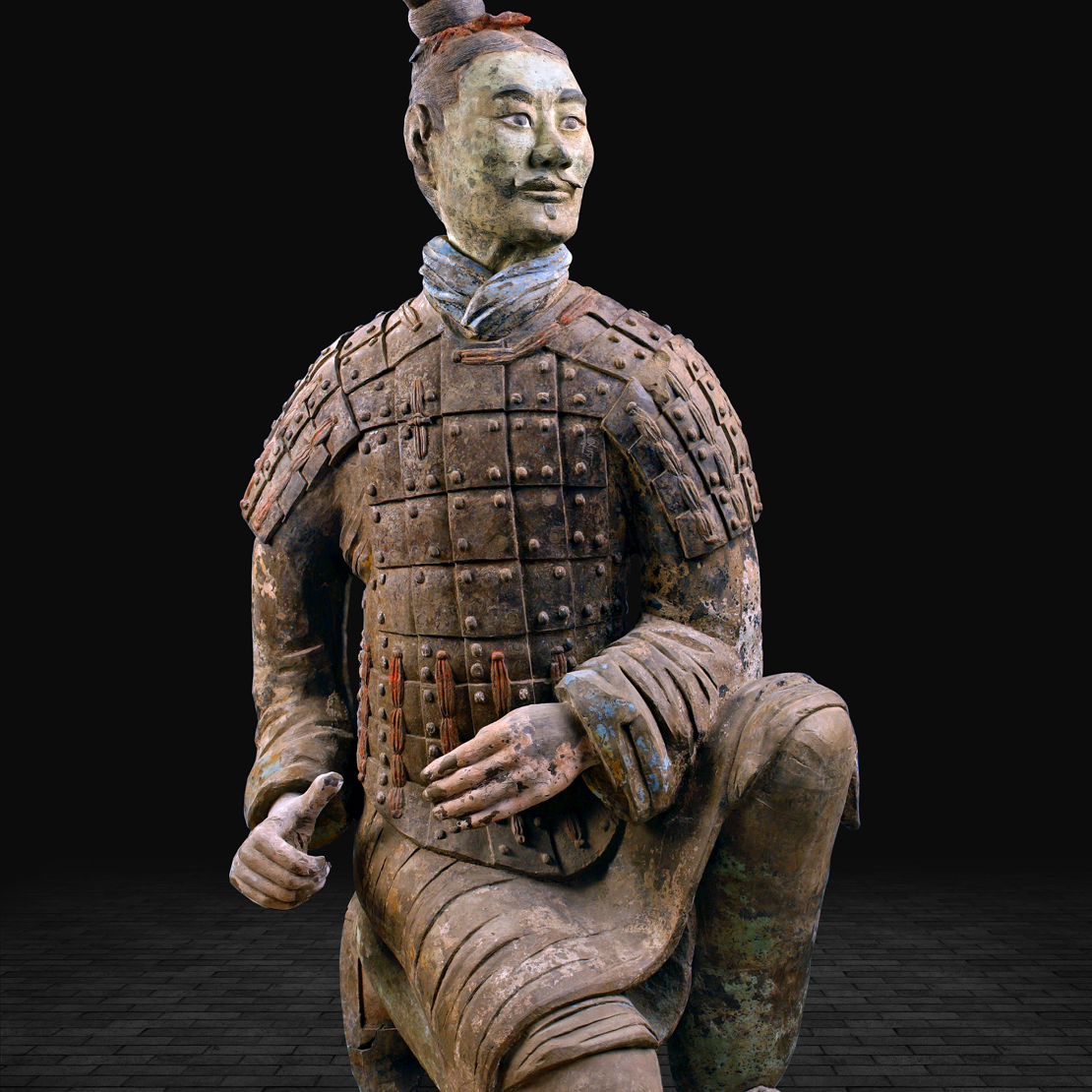 秦跪射俑_百度百科