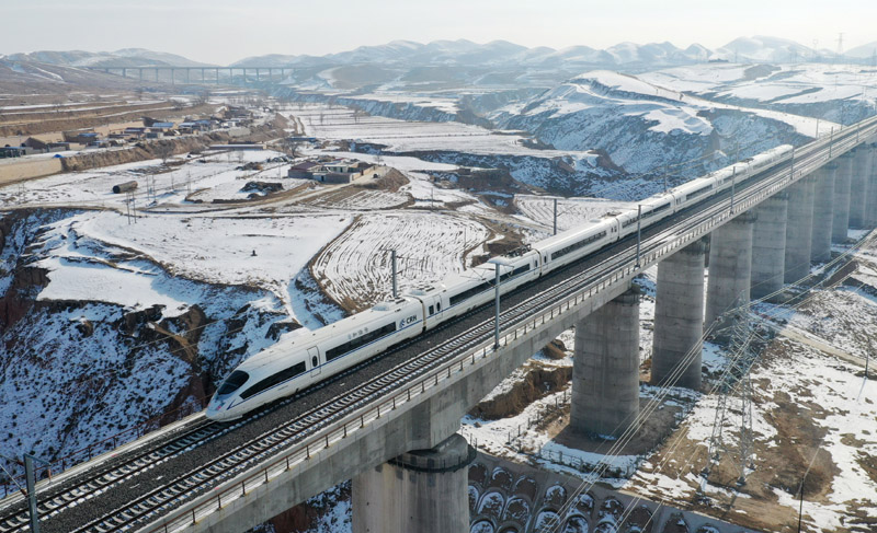  p>银西高速铁路(yinchuan-xian high-speed railway),简称银西高铁