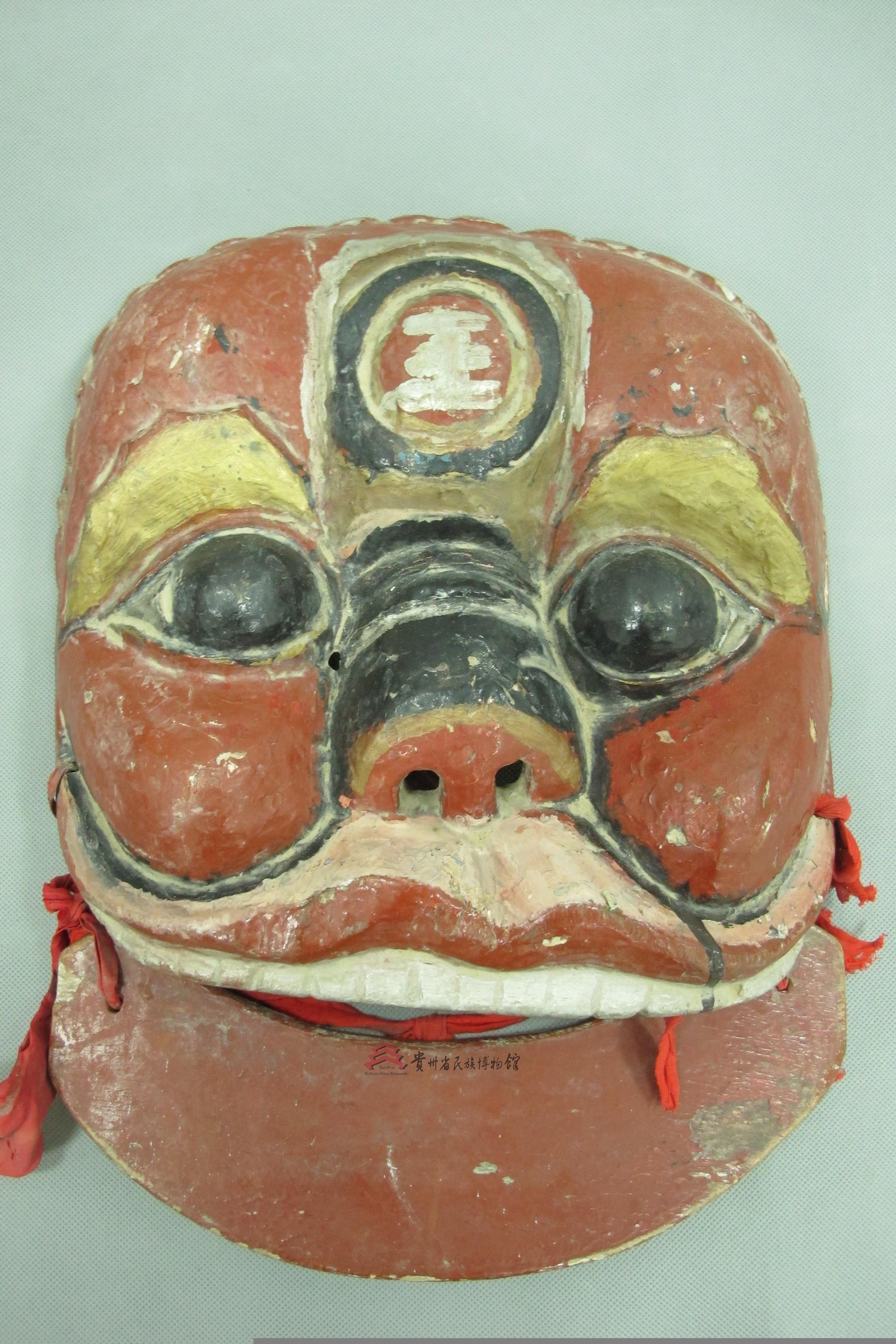 民国德江狮王面具