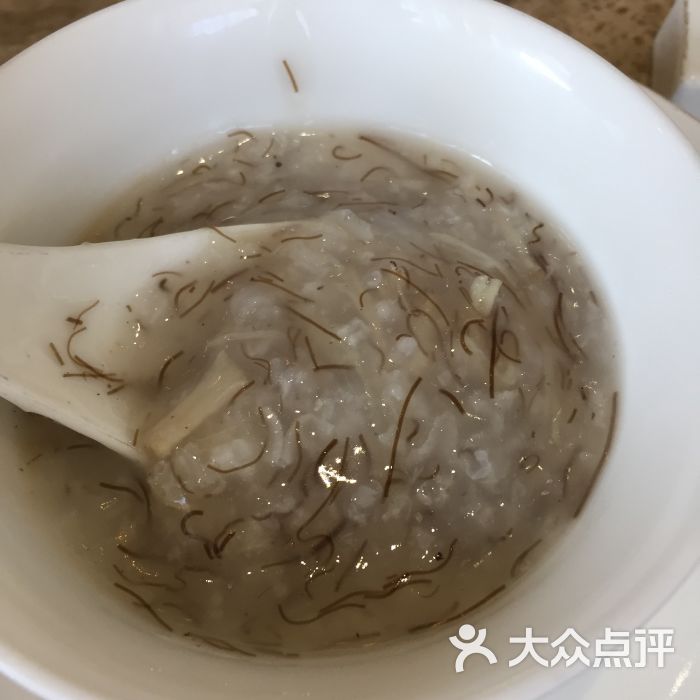秘制发菜瘦肉粥